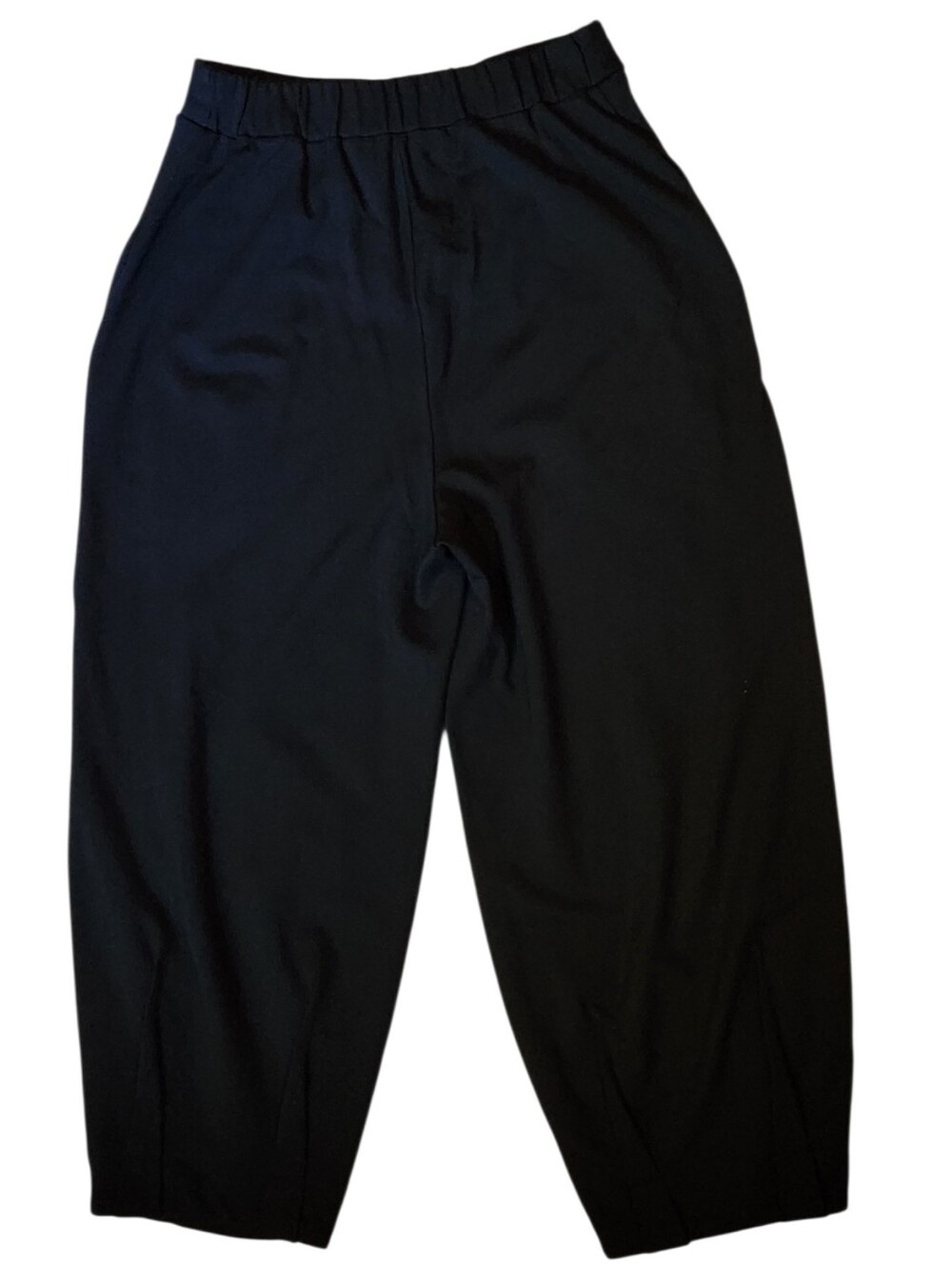 Alembika Ozai N Ku Pillar Ponte Lantern Pull On Black Pant Pleat Tapered S 6-8 - Picture 7 of 16